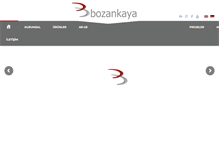 Tablet Screenshot of bozankaya.com.tr